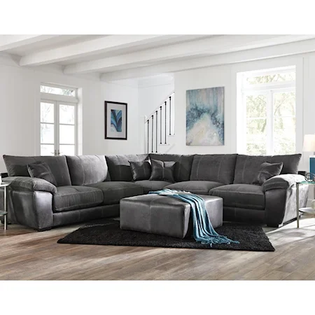 Casual Three Piece Sectional